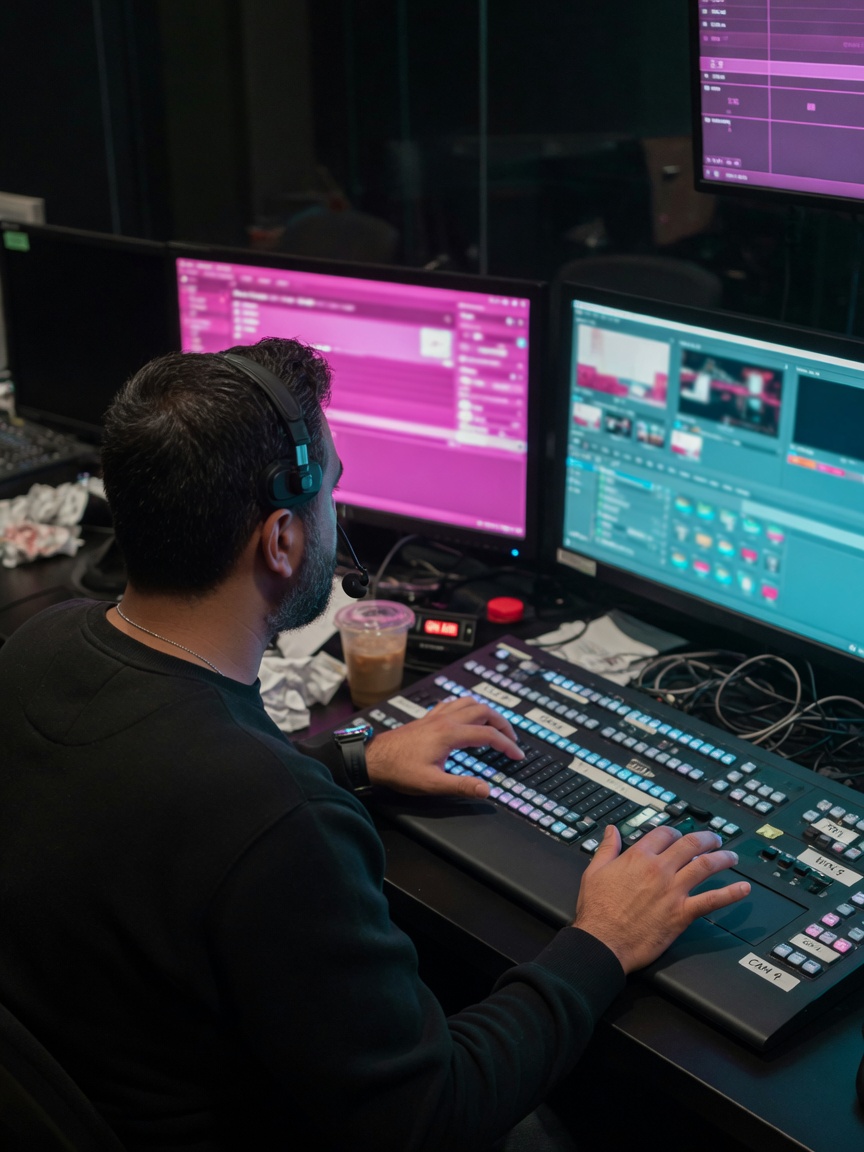 Producer at a live-ops console